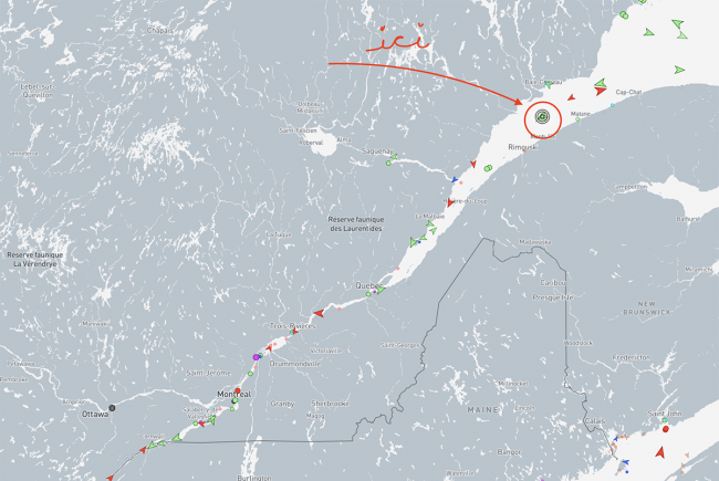 The Biosphère team tracks the path taken by the containers on a daily basis via an application. 