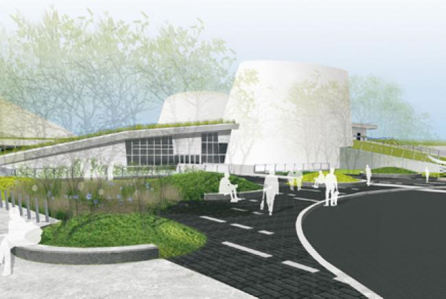 Illustration of the future Rio Tinto Alcan Planetarium © Fauteux et Associés - Architectes paysagistes