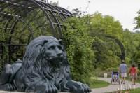 Le Lion de la Feuillée - Crédit photo : Jardin botanique de Montréal, Michel Tremblay