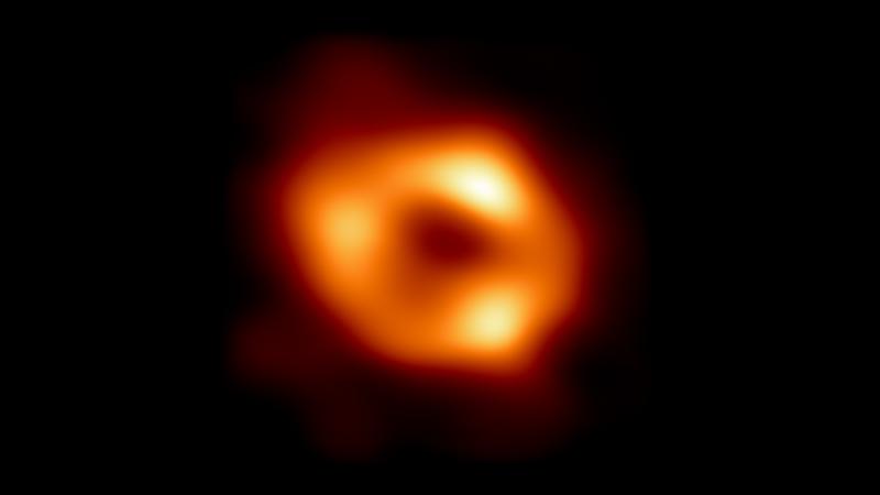 First picture of the supermassive black hole Sgr A* located at the center of the Milky Way.