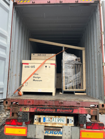 The containers left Weil am Rhein, Germany at the end of February and are due to arrive in Montreal in April.