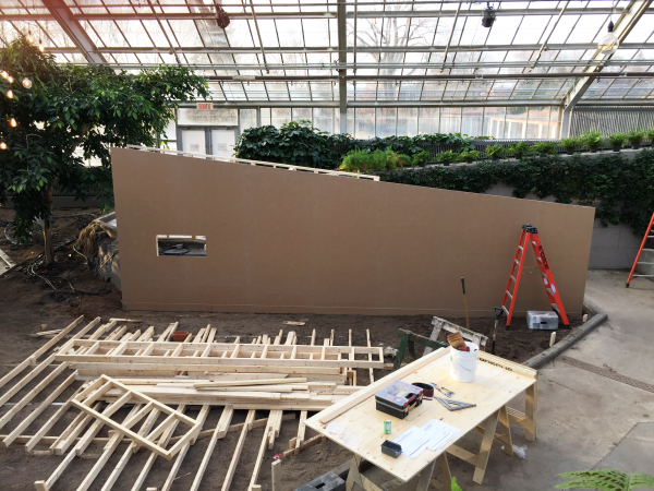 Building the wall.