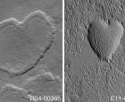 Des cœurs sur Mars © Photo : NASA/JPL/MSSS