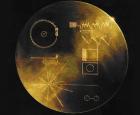 Couvercle du disque d&#039;or de Voyager 