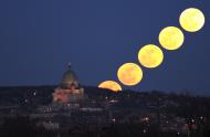 Full moon rising at perigee © Espace pour la vie (Marc Jobin)