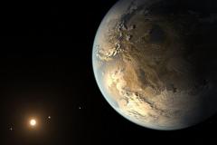 Artist’s view of the exoplanet Kepler-186f