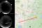Trajectory of the fireball observed by the DOMe and GMN cameras over Québec on July 9, 2025 at 9:43 local  time).
