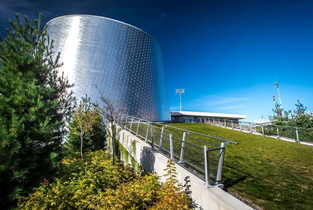 Toit vert du Planétarium Rio Tinto Alcan