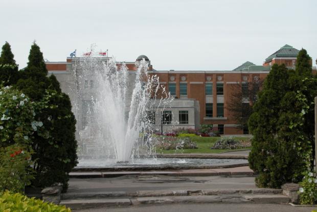 Fountain in the Reception Gardens