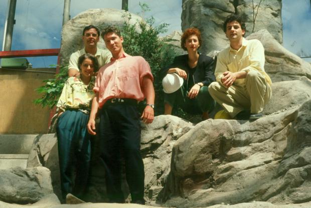 Part of the Biodôme team in 1992.