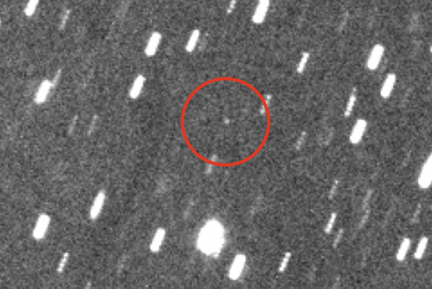 Astéroïde 2023 CX1 au moment de sa découverte.