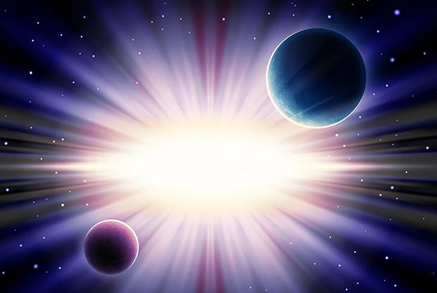 Planètes dans l'espace