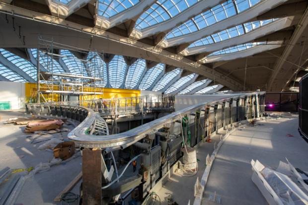 La Mezzanine de  Biodôme en construction.
