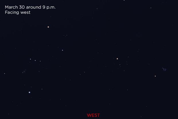 Mars Pleiades and Hyades 20190330