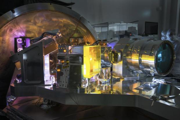 Le spectromètre SPIRou en test avant d’être installé au télescope Canada-France-Hawaii en 2018. 