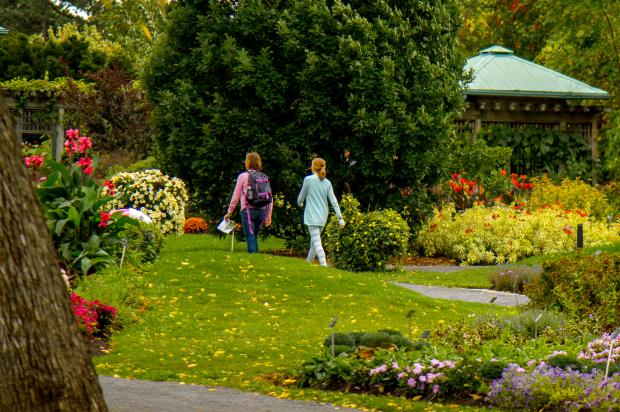 Visiteuses au Jardin botanique
