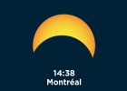 August 21, 2017 Solar Eclipse - Maximum in Montreal