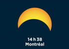 Éclipse solaire 21 août 2017 - maximum à Montréal